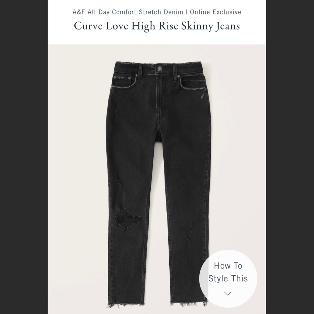 NWT Curve Distressed High Rise Skinny Jeans